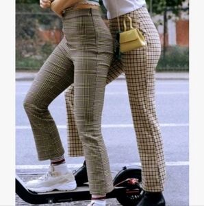 Urban Outfitters Lola Plaid Kick Flare Pant